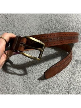 Cole Haan Brown Leather Men's Belt